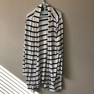 Black and White Striped Sweater